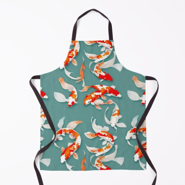 Item preview, Watercolor Koi Fish in Blue Waters designed and sold by tsurugidesigns.