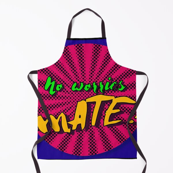 Item preview, No worries mate australian slang quote designed and sold by AnocaNovais.