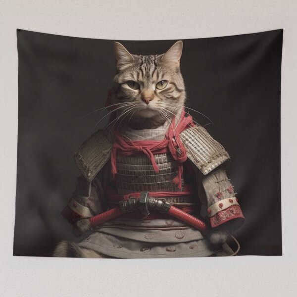 Item preview, Cute Samurai Cat designed and sold by scottevanse.