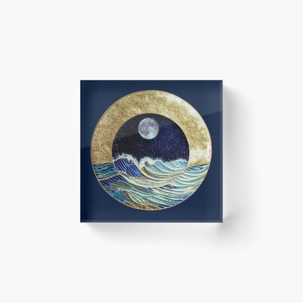 Item preview, Full Moon Over Ocean Waves - Sea Life designed and sold by JediNeil.