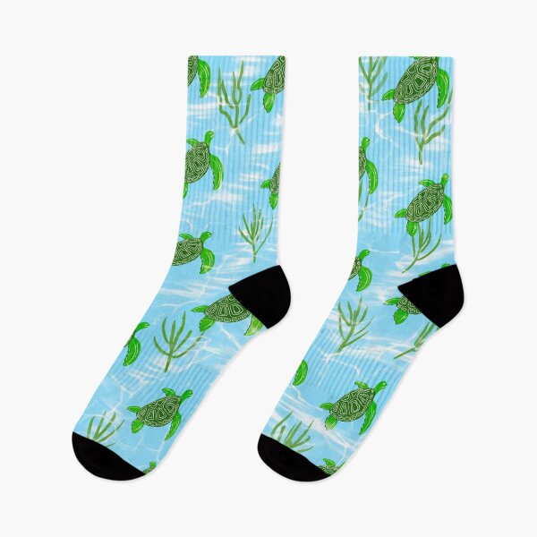 Item preview, Green Ocean Turtles Swimming - Sea Turtles Pattern designed and sold by SMillustrations.