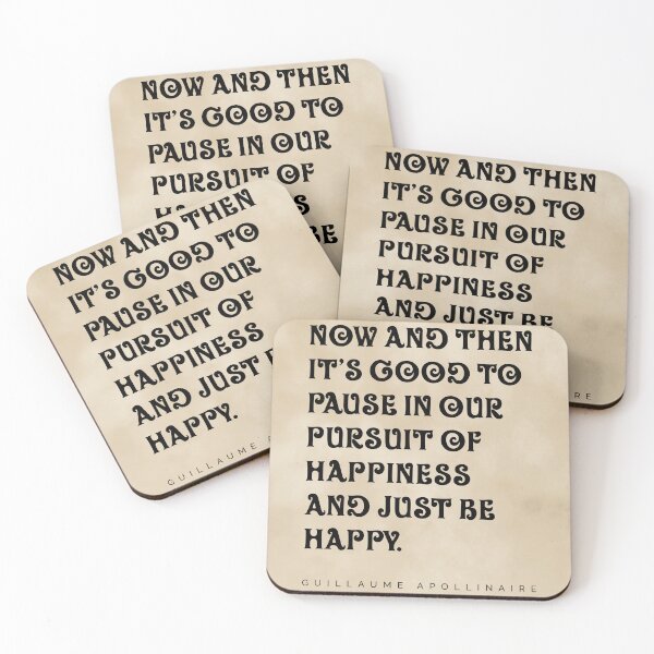 Item preview, Now And Then - Guillaume Apollinaire Quote - Literature - Typography Print - Vintage designed and sold by Studio Grafiikka.