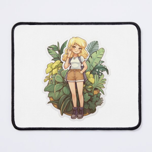 Item preview, Cute blonde girl with plants designed and sold by QueenBeesTees1.