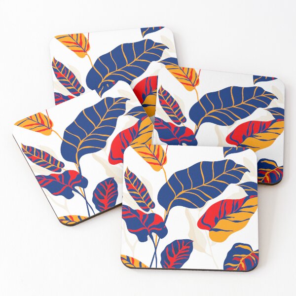 Item preview, Abstract Colorful Tropical Leaves Pattern designed and sold by TwinsStudio.