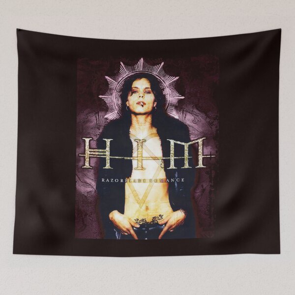 Item preview, Him Band Tee Razorblade Romance HQ Heartagram Ville valo designed and sold by MarkeyLo.