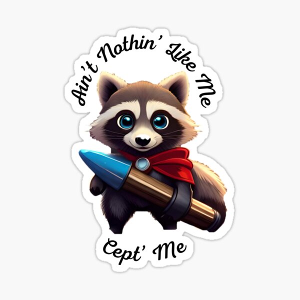 NSS Raccoon Rock Sticker