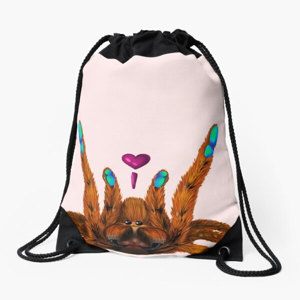 Love spider Drawstring Bag