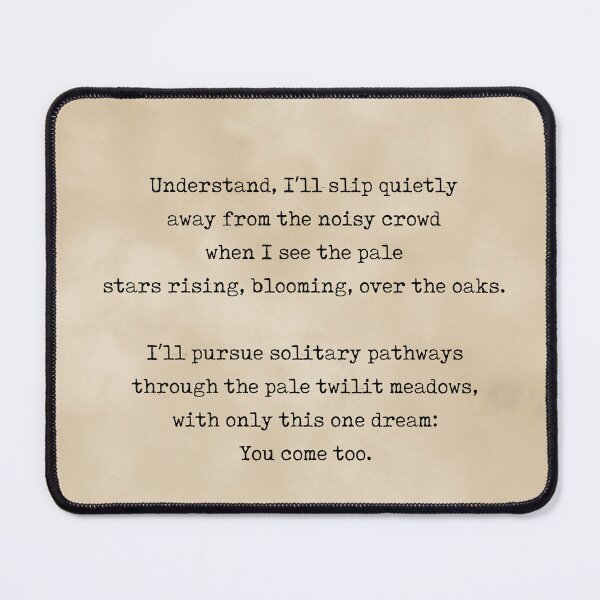 Item preview, Pathways - Rainer Maria Rilke Poem - Literature - Typewriter Print 3 - Vintage designed and sold by Studio Grafiikka.