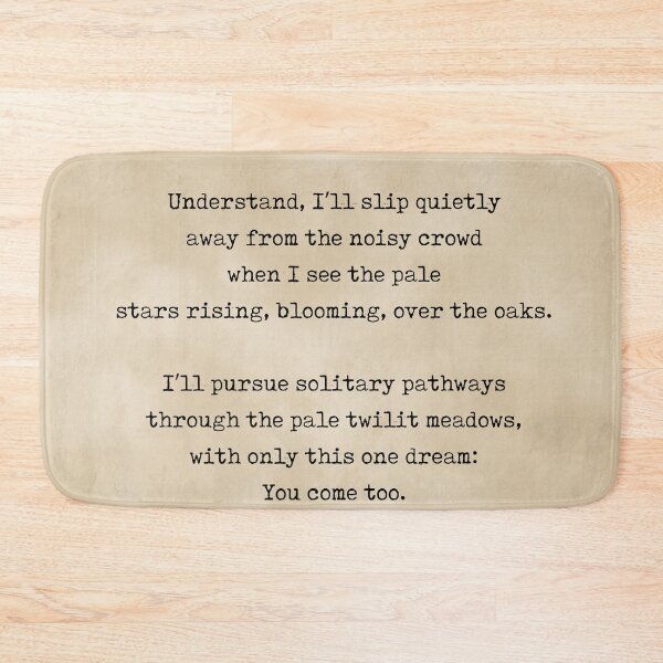 Item preview, Pathways - Rainer Maria Rilke Poem - Literature - Typewriter Print 3 - Vintage designed and sold by Studio Grafiikka.