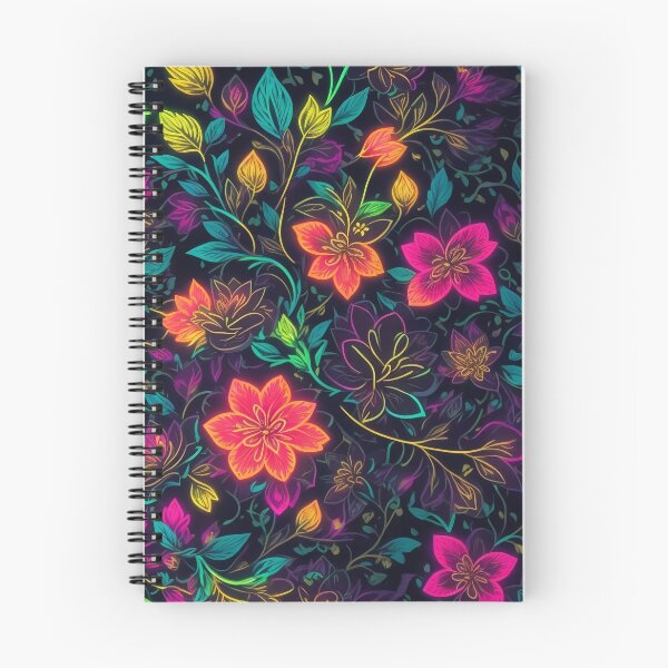 Item preview, patrón de flores vibrantes designed and sold by OrbitDesigns7.