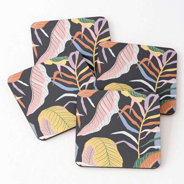 Item preview, Abstract Colorful Tropical Leaves Pattern designed and sold by TwinsStudio.