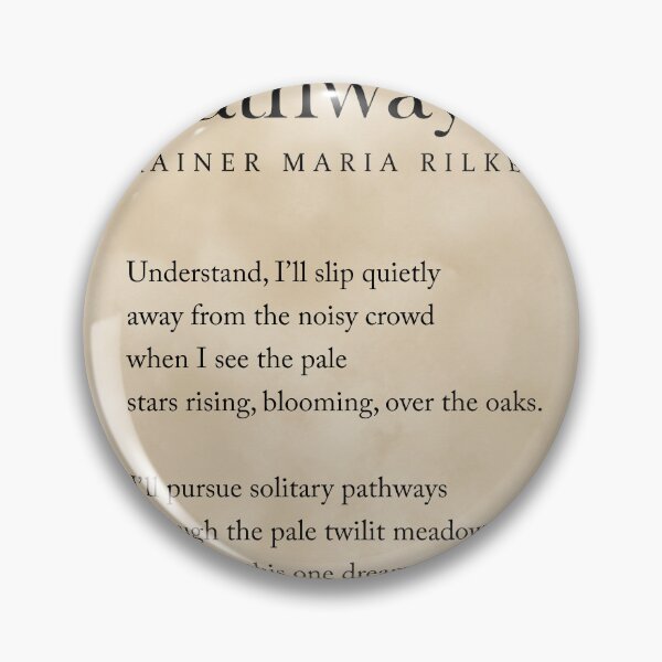 Item preview, Pathways - Rainer Maria Rilke Poem - Literature - Typography Print 3 - Vintage designed and sold by Studio Grafiikka.