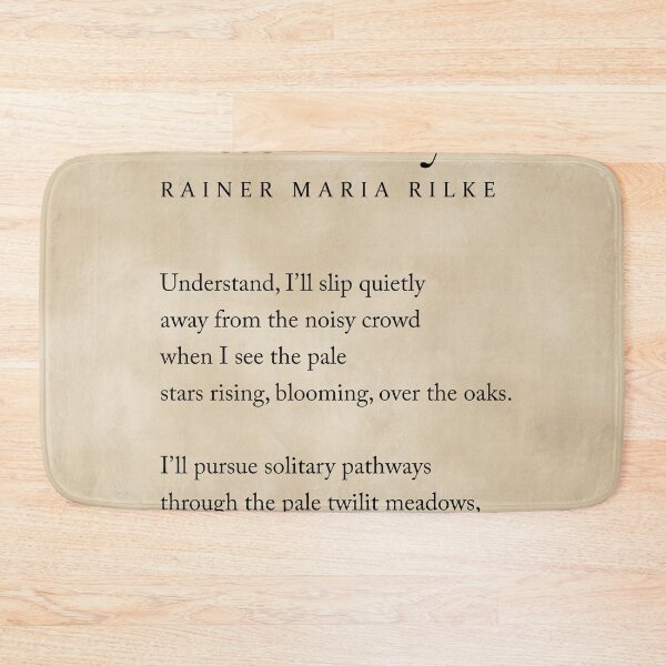 Item preview, Pathways - Rainer Maria Rilke Poem - Literature - Typography Print 3 - Vintage designed and sold by Studio Grafiikka.