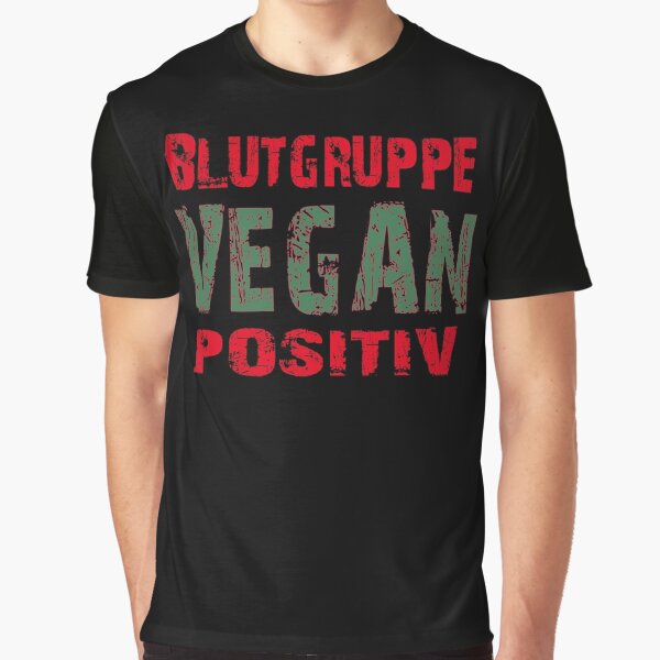 BLUTGRUPPE VEGAN POSITIV Grafik T-Shirt