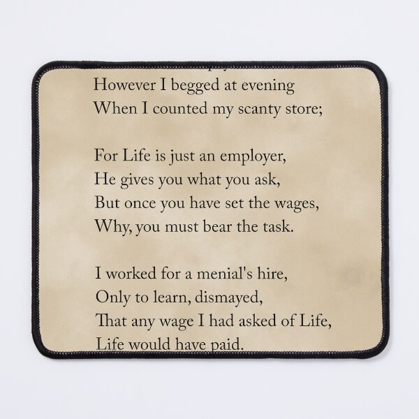 Item preview, I bargained with life - Jessie Belle Rittenhouse Poem - Literature - Typography Print 3 - Vintage designed and sold by Studio Grafiikka.