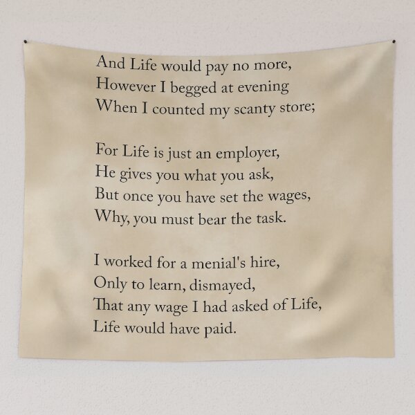 Item preview, I bargained with life - Jessie Belle Rittenhouse Poem - Literature - Typography Print 3 - Vintage designed and sold by Studio Grafiikka.