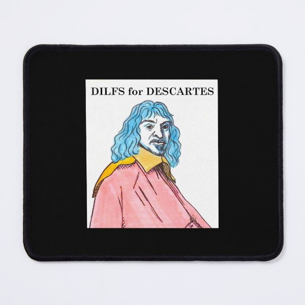 Item preview, Philosopher Doodle Portrait: Dilfs for Descartes designed and sold by spldoodles.