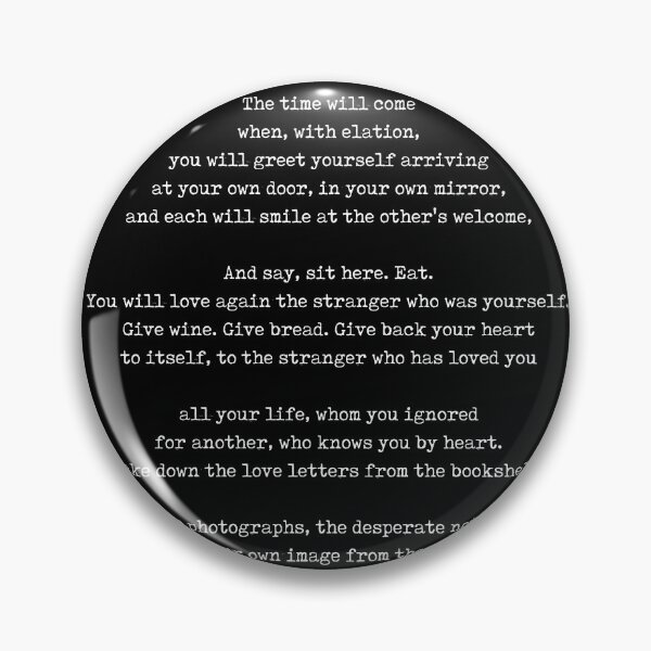 Item preview, Love After Love - Derek Walcott Poem - Literature - Typewriter Print 2 - Black designed and sold by Studio Grafiikka.