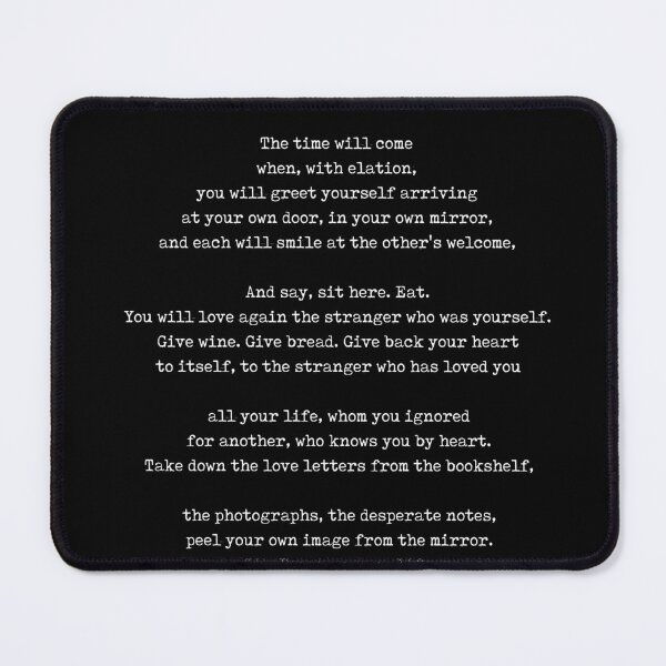Item preview, Love After Love - Derek Walcott Poem - Literature - Typewriter Print 2 - Black designed and sold by Studio Grafiikka.