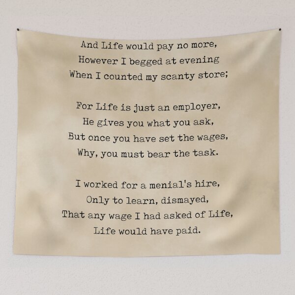 Item preview, I bargained with life - Jessie Belle Rittenhouse Poem - Literature - Typewriter Print 3 - Vintage designed and sold by Studio Grafiikka.