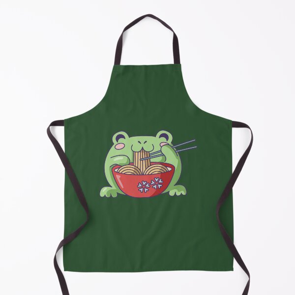 Item preview, Frog eats ramen noodles designed and sold by DerSenat.