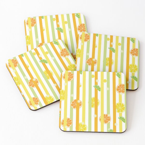 Item preview, Lemon and striped print designed and sold by PapelesaColor.