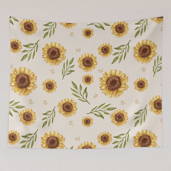 Item preview, Watercolor Sunflower Pattern, Sunflower Decor, Gift for Mom, Floral Pattern  designed and sold by Chicheyani.