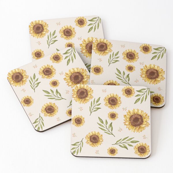 Item preview, Watercolor Sunflower Pattern, Sunflower Decor, Gift for Mom, Floral Pattern  designed and sold by Chicheyani.