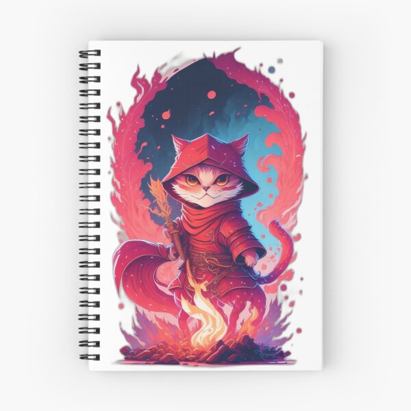 Item preview, Fire Wizard Cat designed and sold by LEVI SALVIAN JANITRA.