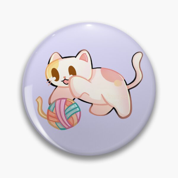 Item preview, Calico Cat Playing With Yarn designed and sold by franzieart.