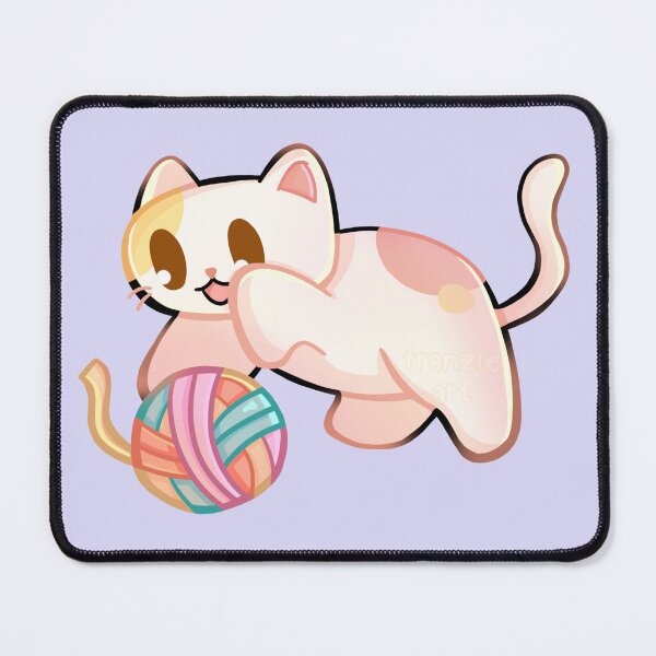 Item preview, Calico Cat Playing With Yarn designed and sold by franzieart.