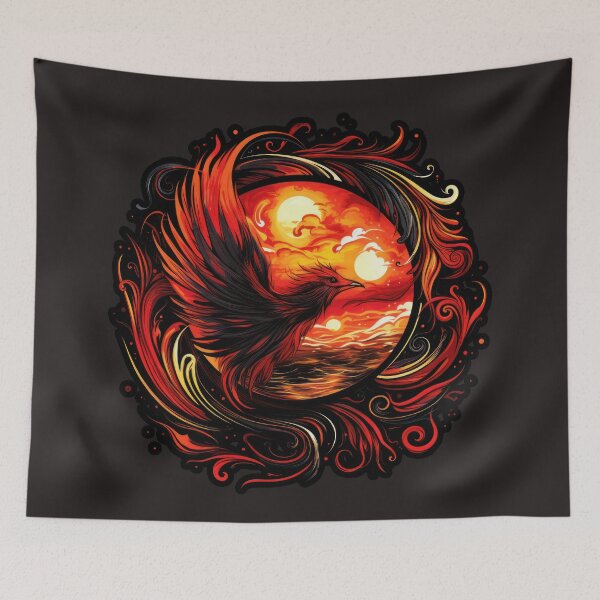 Item preview, Red Cardinal Logo on Crimson Sunset designed and sold by Belltwon.