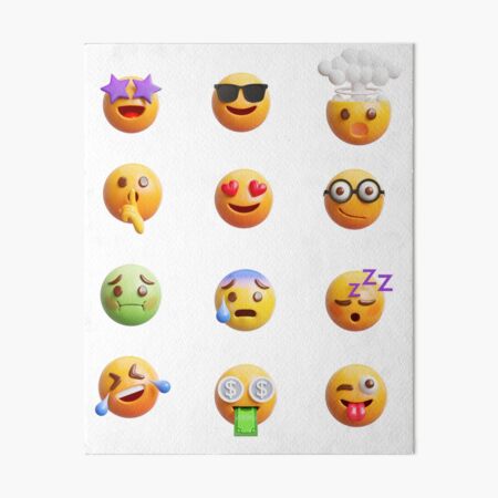 Cursed Emoji Sticker Pack Art Print for Sale by bigmemeenergy