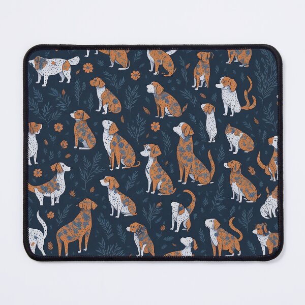 Item preview, Paws and Petals: Digital Floral Dog Pattern designed and sold by Rezzziii.