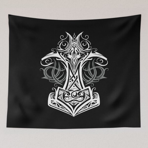 Item preview, Thor's hammer Mjolnir viking symbol designed and sold by Christine Krahl.