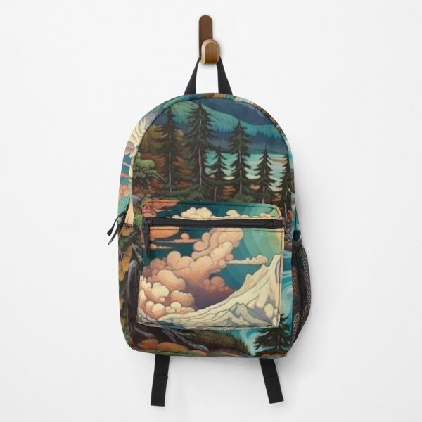 Item preview, Utopian Paradise - Cartoon Sticker, Whimsical Imagery designed and sold by Dubage603.