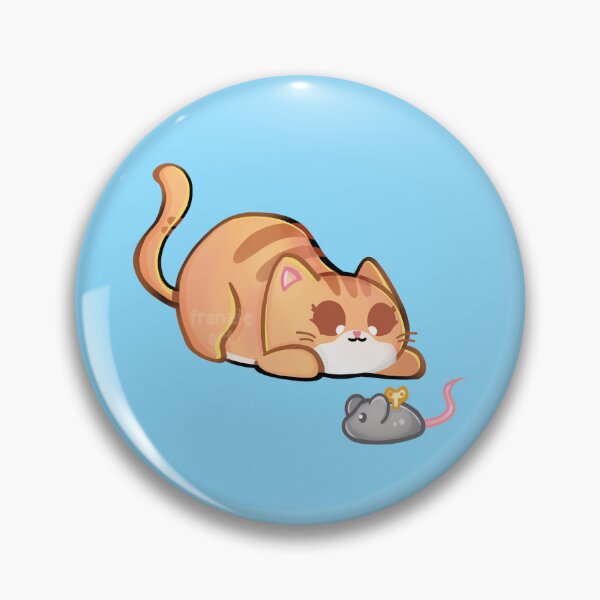Item preview, Orange Tabby Cat Playing With Mouse designed and sold by franzieart.