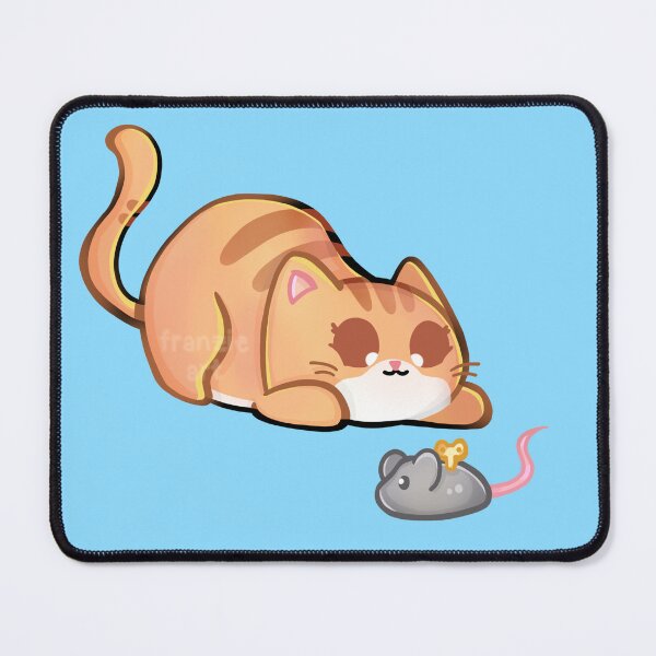 Item preview, Orange Tabby Cat Playing With Mouse designed and sold by franzieart.