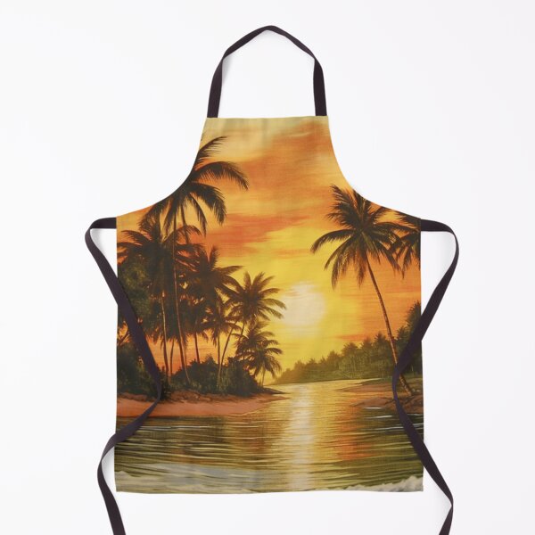 Item preview, Serene Paradise - Tropical Sunset Art Print, Tranquil Beauty designed and sold by Dubage603.