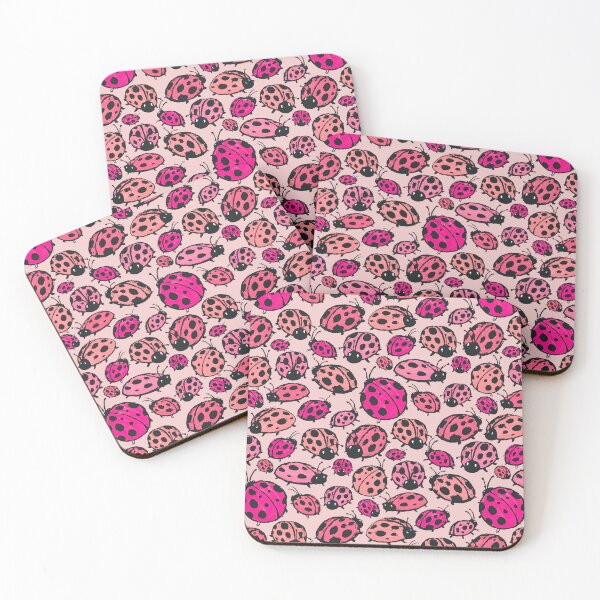 Aperçu de l'œuvre Coccinelles roses créée et vendue par KutieflyDesigns.