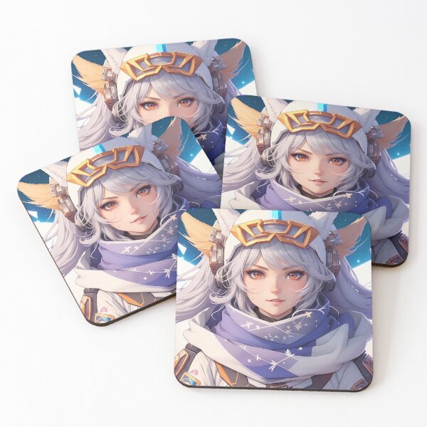 Item preview, 004 Loneliness adds beauty to life Childhood Dream Girls Cat Ear headband Anime T-Shirt  Anime Stiker designed and sold by B2-Soul-of-Art.
