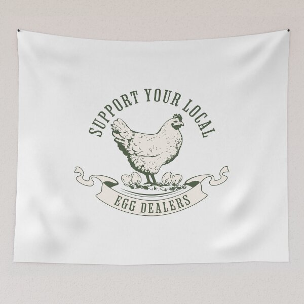 Item preview, Funny Chicken Support Your Local Egg Dealers designed and sold by knapst.