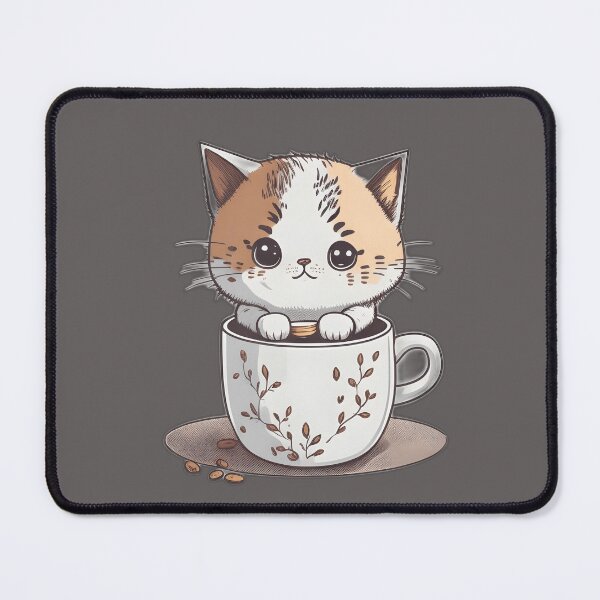Item preview, Little kitten in cup designed and sold by stickerbuddy01.