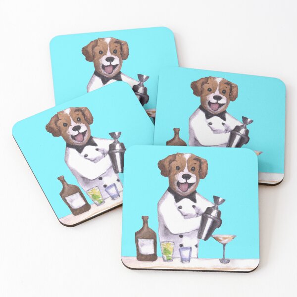 Item preview, Bartender dog-Edited AI generated art designed and sold by Frostp.