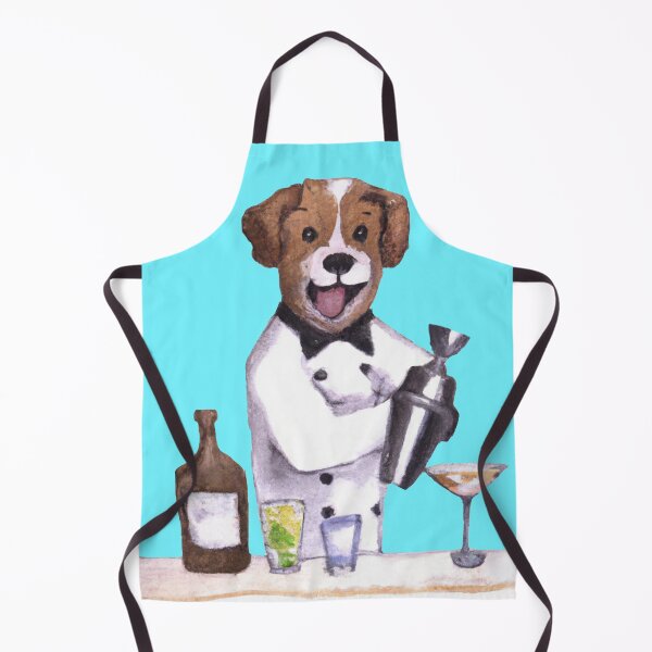 Item preview, Bartender dog-Edited AI generated art designed and sold by Frostp.
