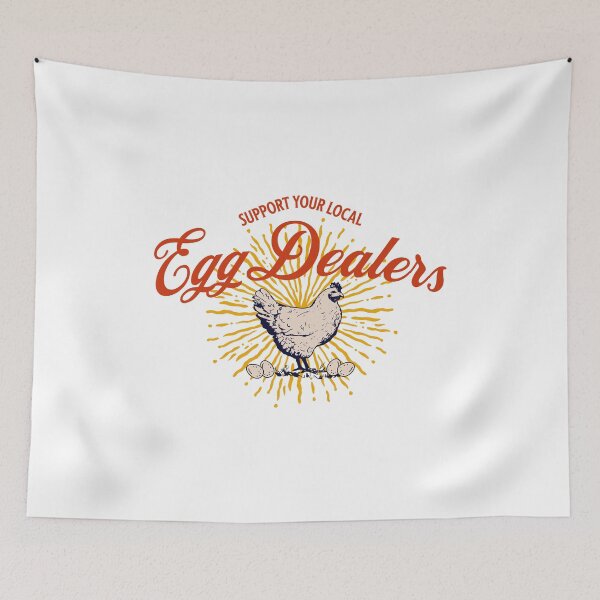 Item preview, Funny Chicken Support Your Local Egg Dealers designed and sold by knapst.