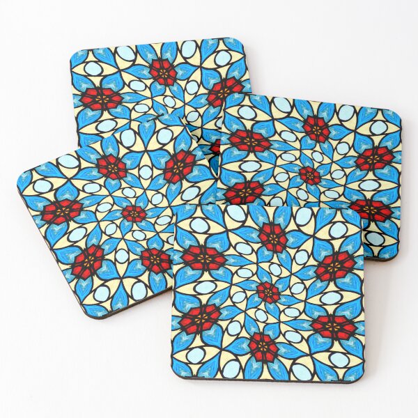 Artikelvorschau, Himmelblaues Blumenmuster entworfen und verkauft von Patternflower.
