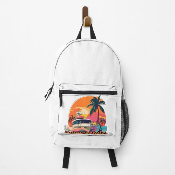 Item preview, Retro Yacht With Palm Trees and Sunset designed and sold by Tobiasz Pietruska.