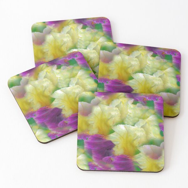 Item preview, Flores de iris amarillas y moradas. designed and sold by kristalcurt.