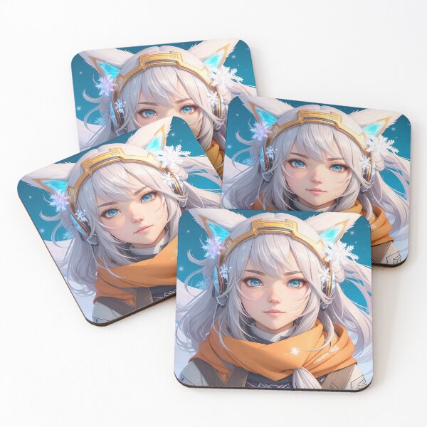 Item preview, 006 Loneliness adds beauty to life Childhood Dream Girls Cat Ear headband Anime T-Shirt  Anime Stiker designed and sold by B2-Soul-of-Art.